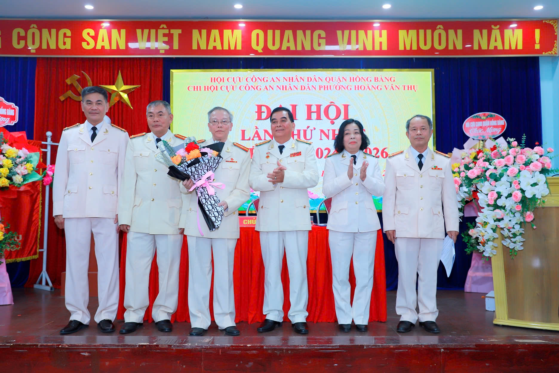 Tổ chức thành công Đại hội thành lập Chi hội Cựu CAND phường Hoàng Văn Thụ